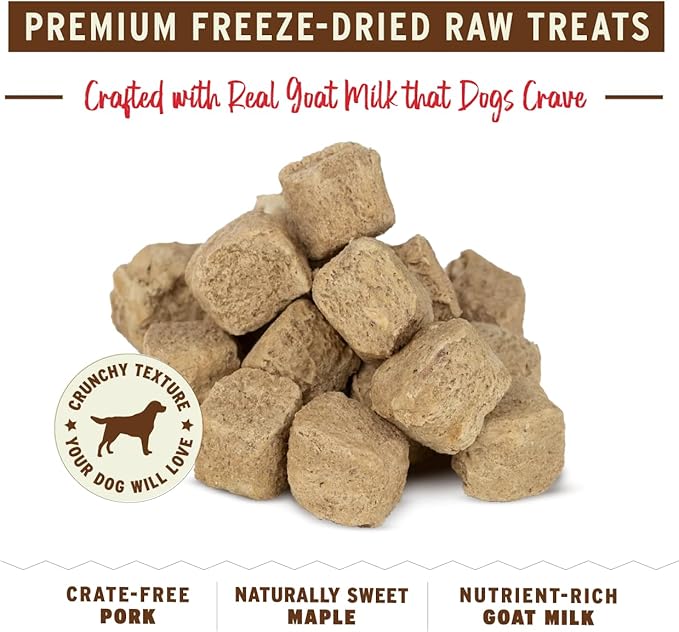 Primal Freeze Dried Dog Treats, Chicken with Pumpkin & Goat Milk, Grain Free Training Treats for Dogs, 2 oz