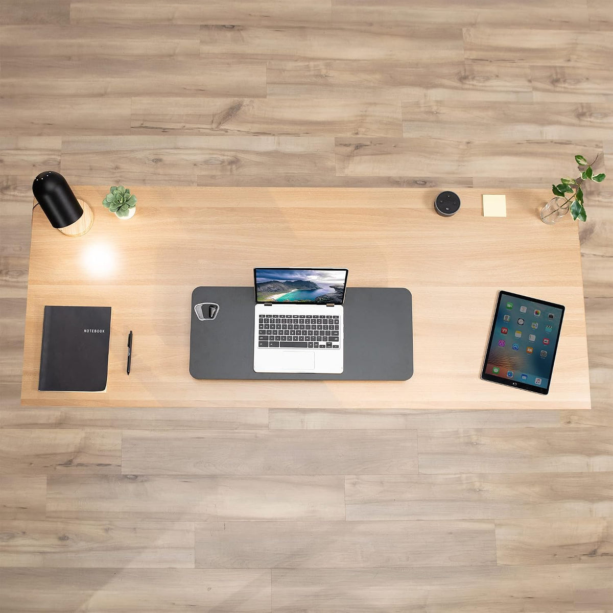 VIVO Black 28 in Single Top Standing Desk Converter, DESK-V011F