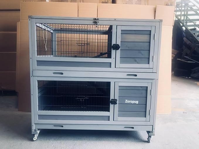 Zoropug Pet crates Bird Cage Outdoor 68" Large Pigeon House with Wooden Stand Perch,Covered Roof Dove Cage,Bird Aviary Walk-in