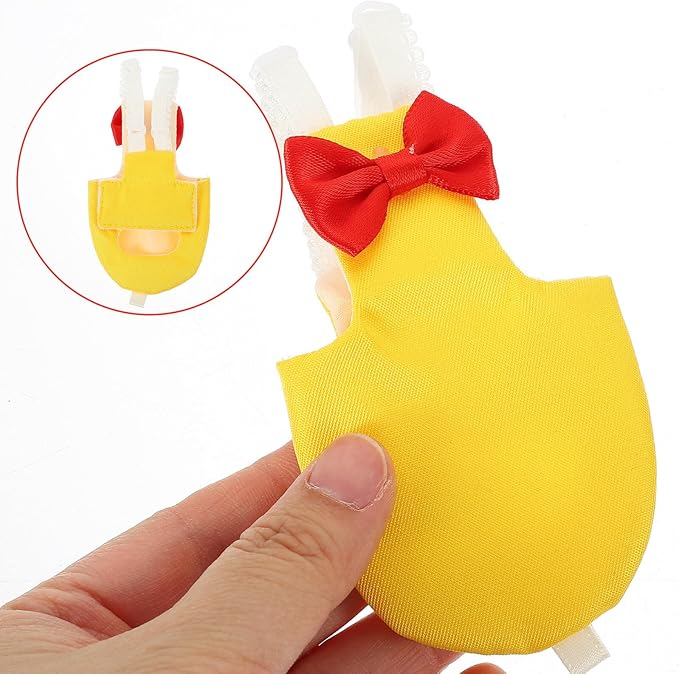NUOBESTY Lightweight Parrot Diaper Flight Suit Comfortable Bird Clothes for Parakeets Cockatiels Conures Training Harness Prevent Messy Accidents Stylish Yellow