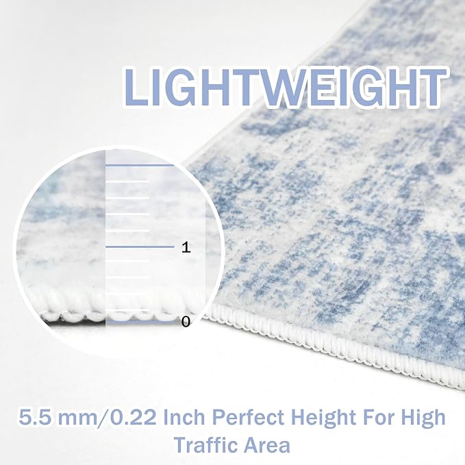 IOHOUZE Abstract Area Rugs 5x7 Ft Washable Rugs
