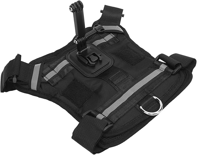 Dioche Dog Camera Harness Action Camera Dog Harness Mount for Pets - Comfortable Padded Vest Universal Compatibility for - Durable Nylon & Plastic Construction
