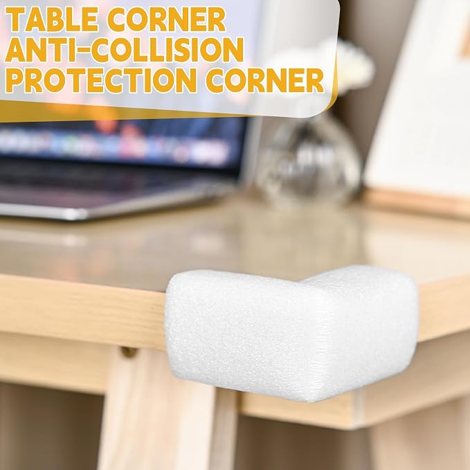 24 Pcs Foam Corner Protectors for Shipping, L-Shaped Edge Guards for TV Moving