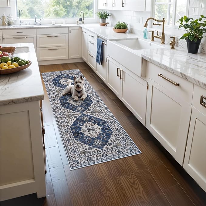 2x5 Washable Hallway Runner Rug: Indoor Farmhouse Entryway Kitchen Rugs