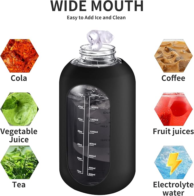 CIVAGO 40 oz Glass Water Bottle