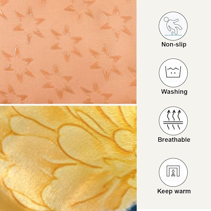 Pet Bed Flower Floral Dog Bed Mat Absorbing Non Slip Pad Pet Sleeping Mat for Small, Medium, and Large Dogs Puppy Cat 36 in x 24 in