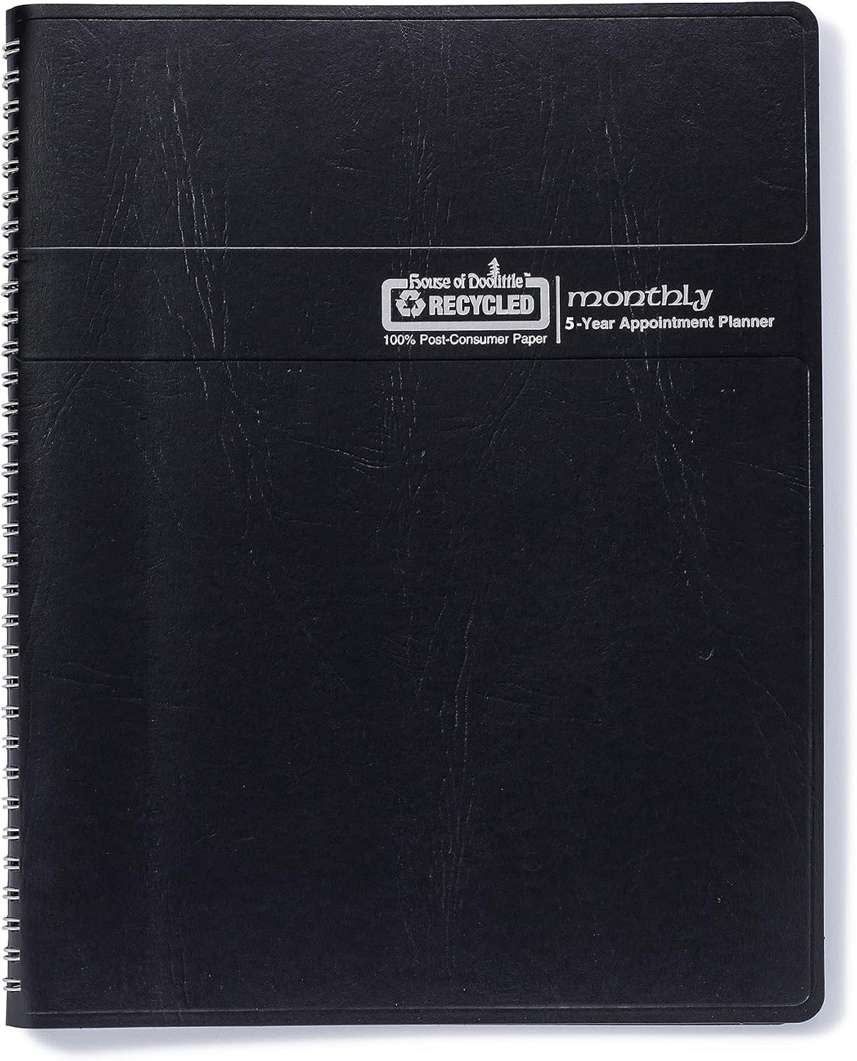 House of Doolittle 2025-2030 Monthly Calendar Planner, 5 Year, 8-1/2 x 11 Inches, Black (HOD262502-25)