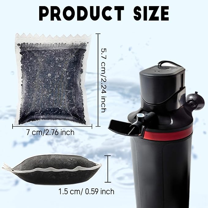 xcivi 6PCS Carbon Filter Media for Aquariums, Premium Activated Carbon