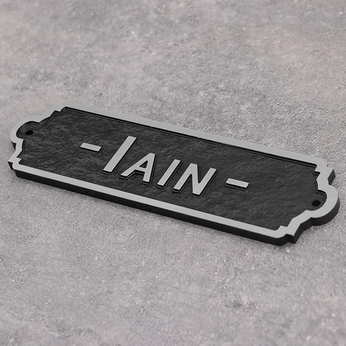 Acrylic Horse Stall Name Plate, 2.4" x 8" Personalized Stall Signs, UV Protected, Custom Pet Name Sign, All Weather Adhesive, Mounting (Silver, Style 4)