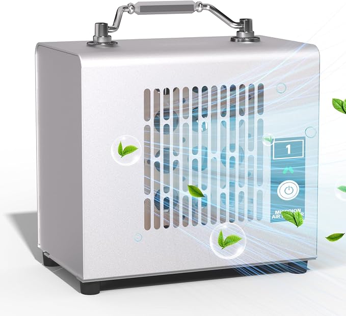 Portable Ionic Air Purifier, Hassle-Free Design, Type-C Rechargeable, 6-Hour
