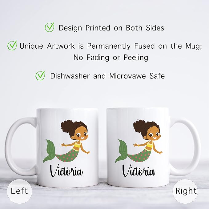 Personalized Mug for Kids, Girls | Customized Hot Chocolate, Coffee & Tea Cup |