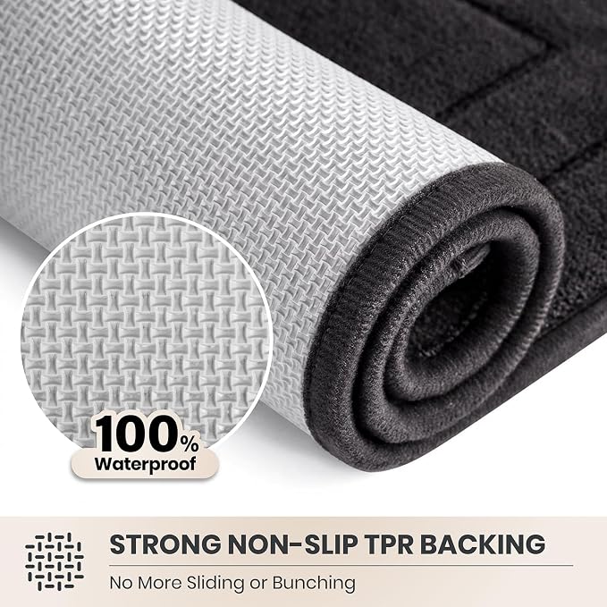 PURRUGS Dirt Trapping Door Mat 24" x 59", Non-Slip/Skid Machine Washable