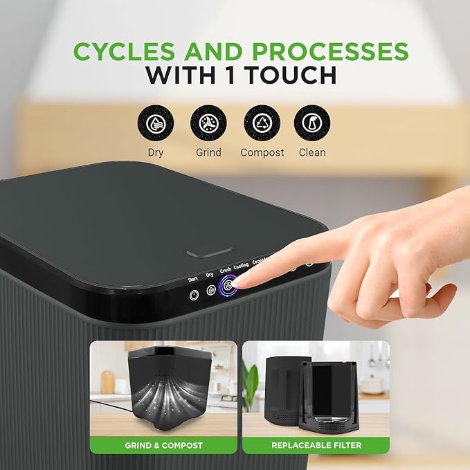 Nutrichef 3L Electric Kitchen Composter