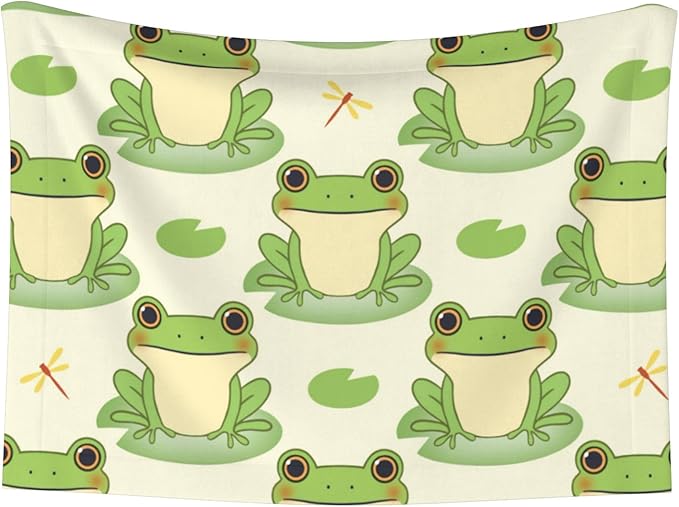 Cute Frogs Throw Blanket - Animal Blanket for Dog Cat Pet Blankets 40x30 for Couch Sofa Bed