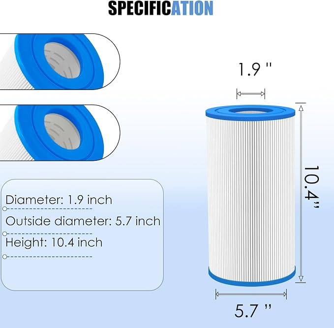 Hot Tub Filter Replacement for Watkins 31489, 73250 Hot Spring Tri