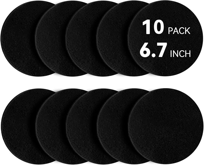 10 Pack Charcoal Filters for Compost Bucket, Compost Filters for Countertop Bin