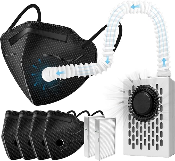 Electric Wearable Air Purifier Maskes, Air Supply,