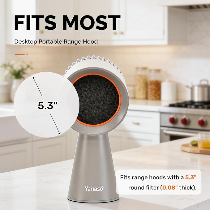 Replacement Carbon Filters Set for Portable Range Hoods