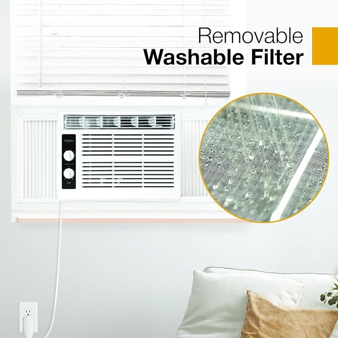 Whirlpool 5, 000 BTU 115V Window Air Conditioner & Dehumidifier