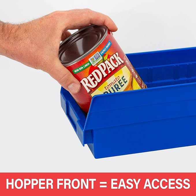 Akro-Mils 30130 Plastic Shelf Bins, Heavy Duty Storage Bins