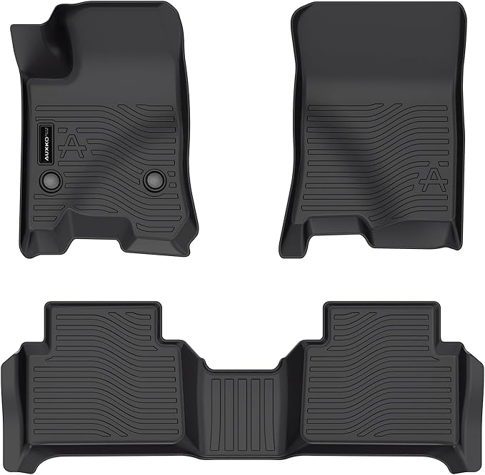 Auxko All Weather Floor Mats Fits for 2025 2024 2023 Chevrolet/Chevy Colorado & GMC Canyon Liners Accessories Odorless Anti-Slip Floor Mats Colorado & Canyon Liners