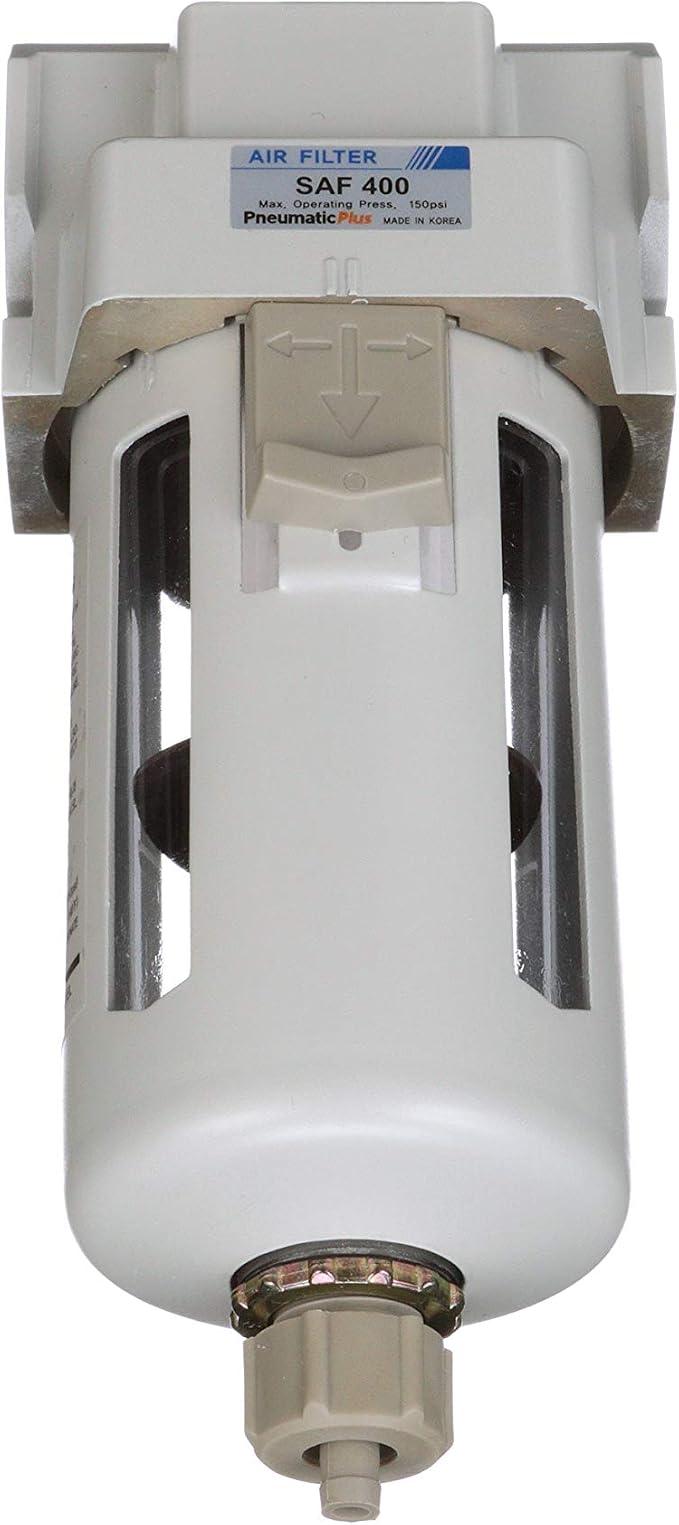 PneumaticPlus SAF400-N04B Compressed Air Particulate Filter 1/2" NPT, 10 Micron