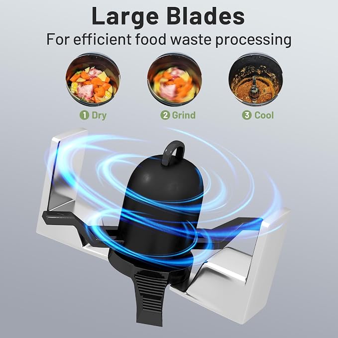 COSTWAY 4L Electric Composter for Kitchen, Smart Waste Dispenser Countertop
