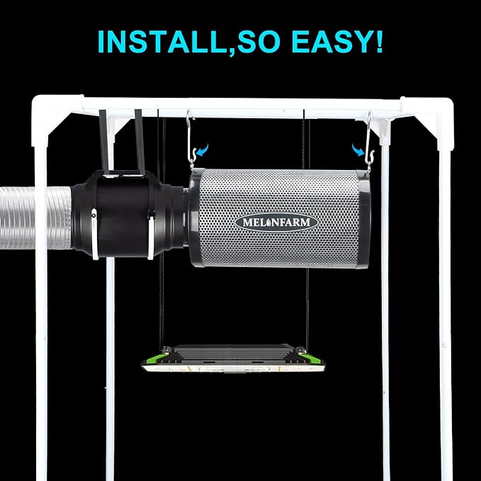 MELONFARM 4 Inch Air Carbon Filter Smelliness Control