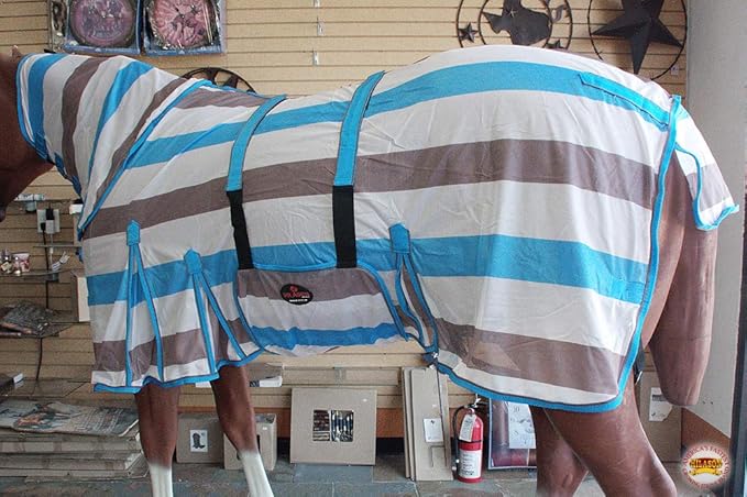 HILASON Horse Fly Sheet - Summer Spring UV Protection Mesh Bug Mosquito FlySheet for Horses | Fly-Sheet