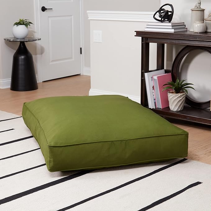Charlie Rectangle Indoor/Outdoor Pillow Style Dog Bed, Hunter, Large (36" x 48")