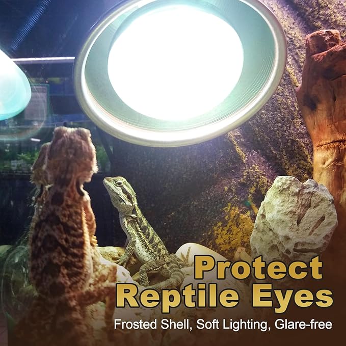 MIXJOY 150W Reptile Heat Lamp Bulbs, 2Pack Heat Lamp Bulbs for Reptiles Basking Bulbs UVA Daylight Basking Light Amphibians Heating Lamp Emitter for Lizard, Tortoise, Bearded Dragon Gecko, Chicken