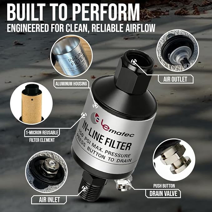 LE LEMATEC Air Compressor Water Separator