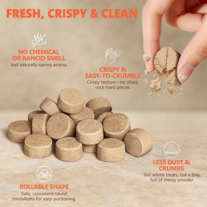 MAJOR PETS Freeze Dried Turkey Dog & Cat Treats, Quality High Protein, Hypoallergenic, Grain Free, Gluten Free, Human-Grade, Made in the USA, Easy to Digest for Training & Meal Topper, 2.5oz
