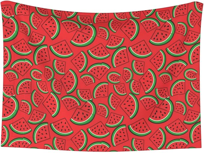 Two Sided Pet Cuddler Blanket for Anxiety Calming, Summer Fruit Red Green Watermelon, Reversible Plush Design with Bubble Dot Pattern Provides Familiar Surface Anywhere