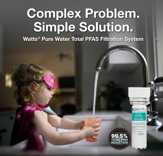 Watts Premier H2O-F47 Quick-Change Total PFAS Reduction Under Counter Water