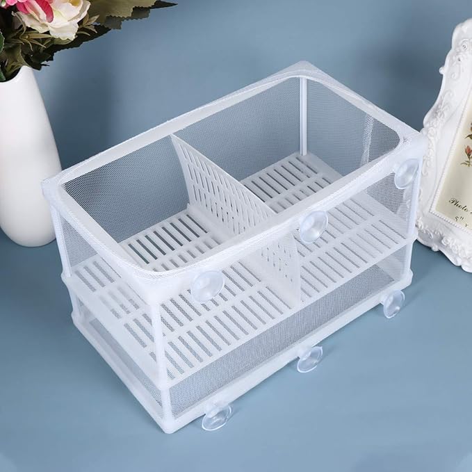 POPETPOP 1pc Portable Fish Hatching Net Water Separation Box for Aquarium Isolation Breeding Tank Separator Easy to Use and Install and Cloth Material