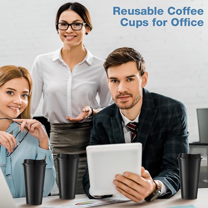 Honeydak 66 Pack 16 oz Reusable Coffee Cups