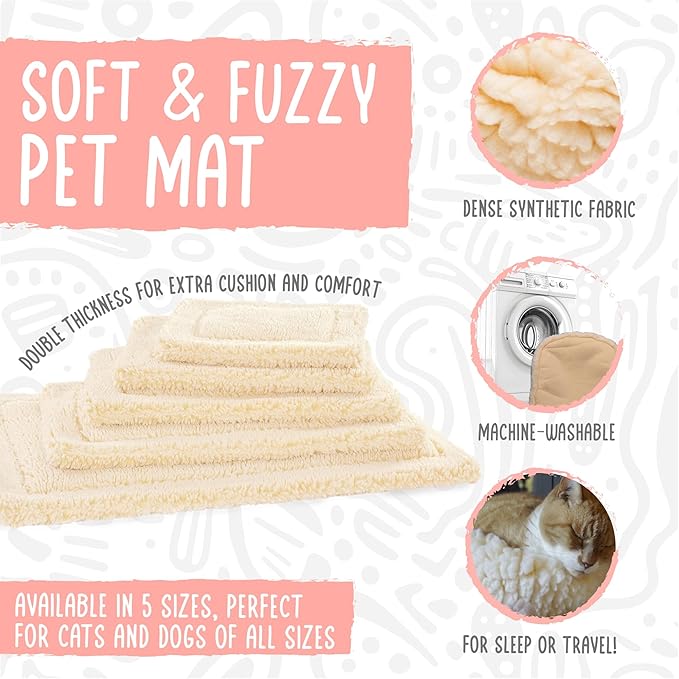 Hugglehounds Hugglefleece Dog Mat, Plush Soft And Durable Crate Mat, Machine Washable Bed (30"x48")