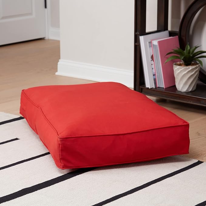 Casey Small (36 x 24 in.) Salsa Rectangle Indoor/Outdoor Pillow Style Dog Bed