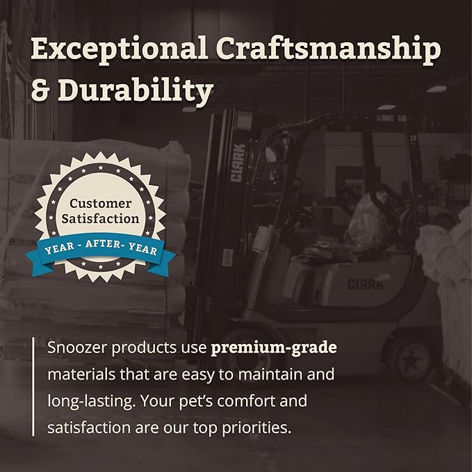 Snoozer Luxury Microsuede Cozy Cave Pet Bed, Small, Dark Chocolate