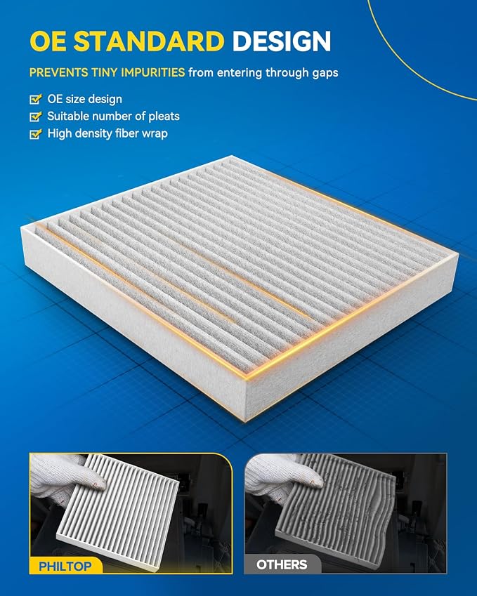 PHILTOP ACF032 Cabin Air Filter, Replacement