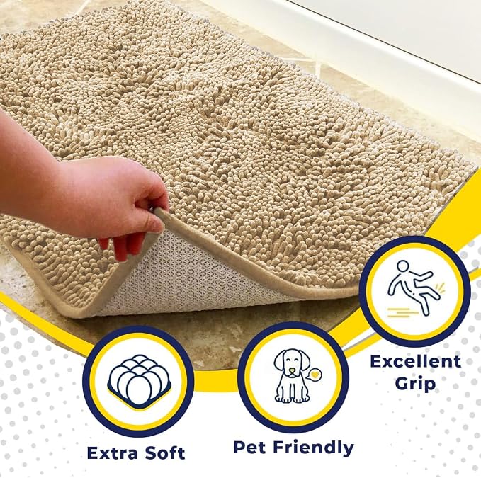 Muddy Mat® | Super Absorbent Door Mat Indoor, Microfiber Quick Dry Chenille
