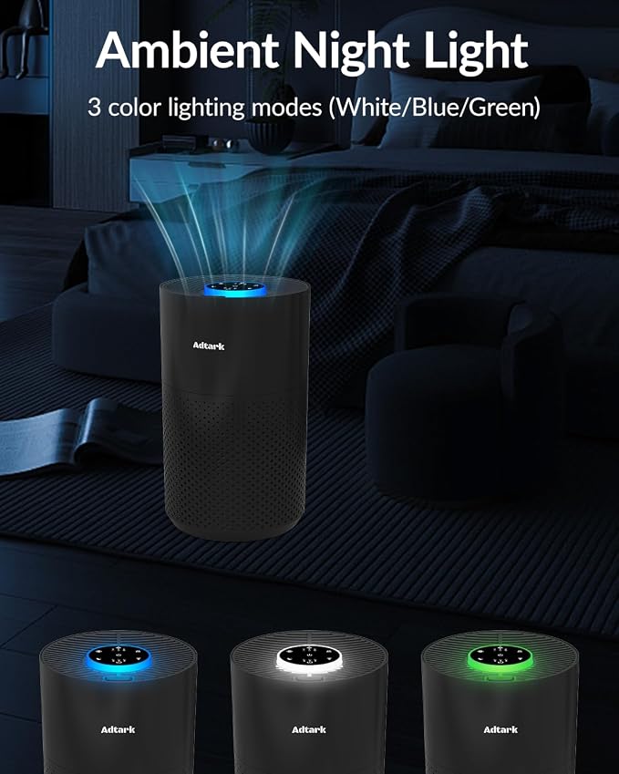Air Purifiers for Home Bedroom, ADTARK Air Cleaner