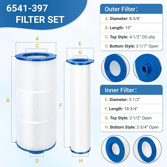 6541-397 Pool Spa Filter Cartridge Compatible