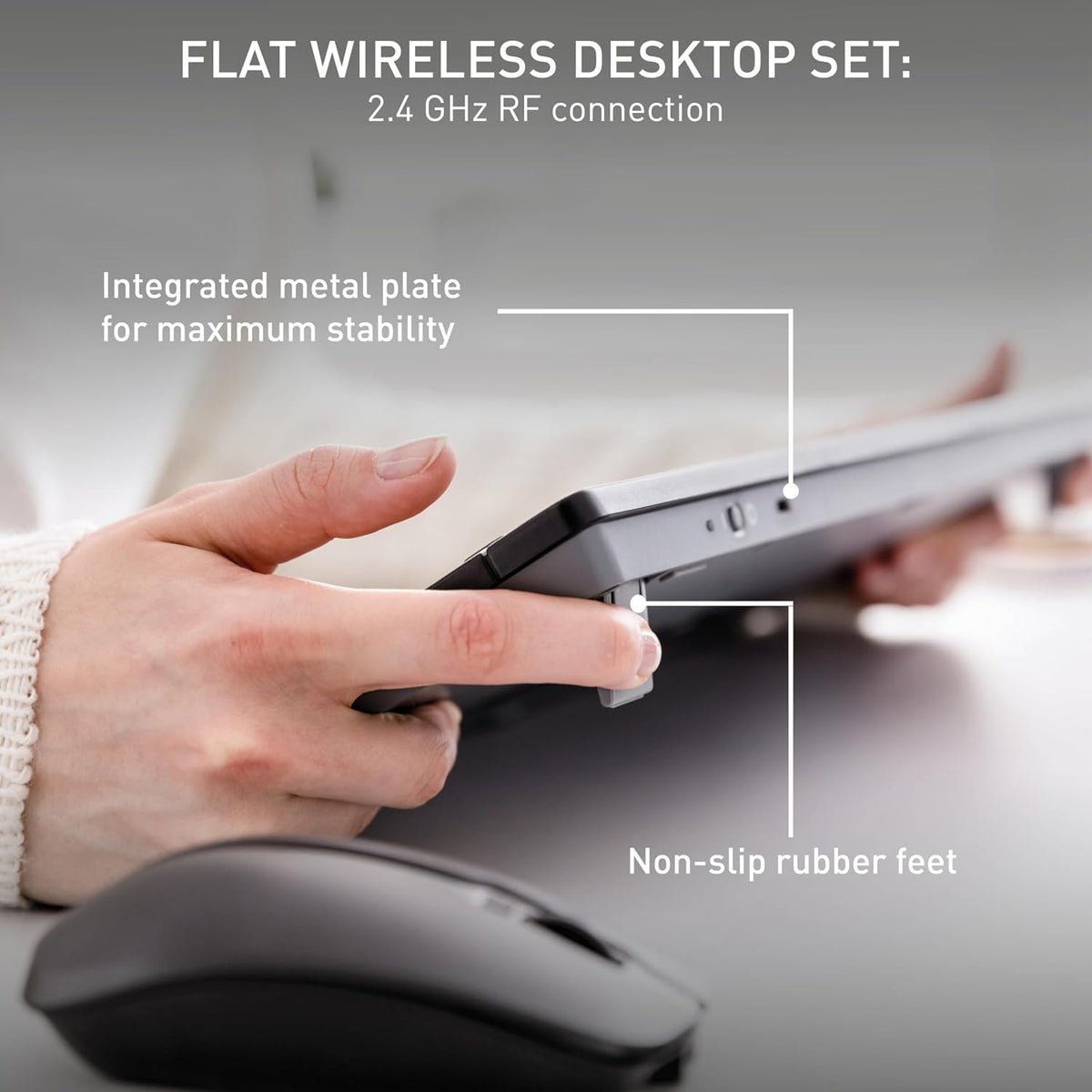 CHERRY Stream Desktop, Wireless Keyboard & Mouse Combo