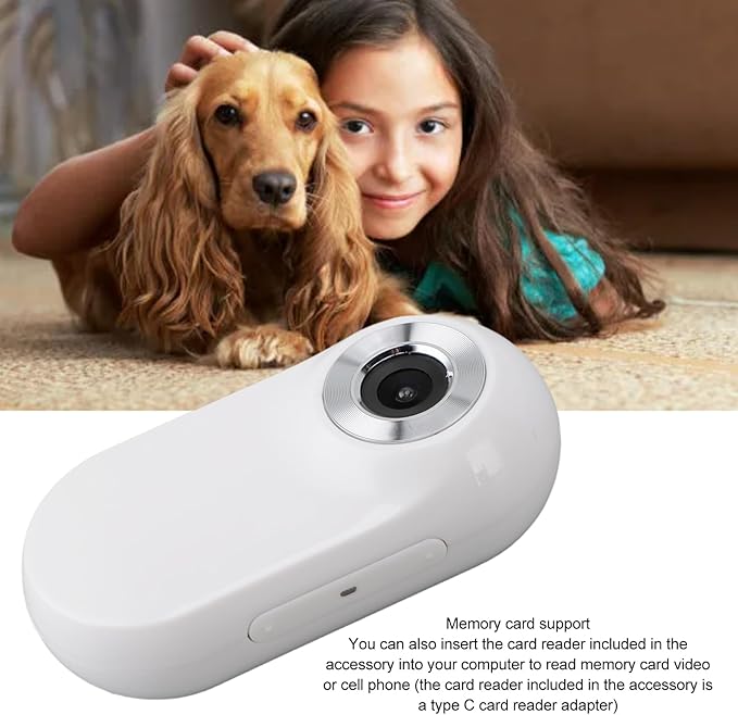 Cat Camera Collar, HD 1080P 170° Wide Angle Small Action Cameras with Video Record, USB Rechargeable for Pet Supplies/Stuff