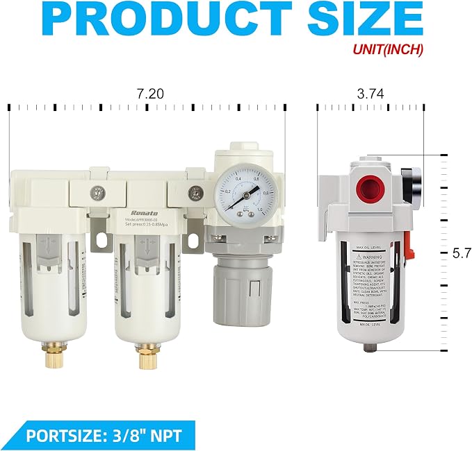 3/8" NPT Three Stage Air Drying System