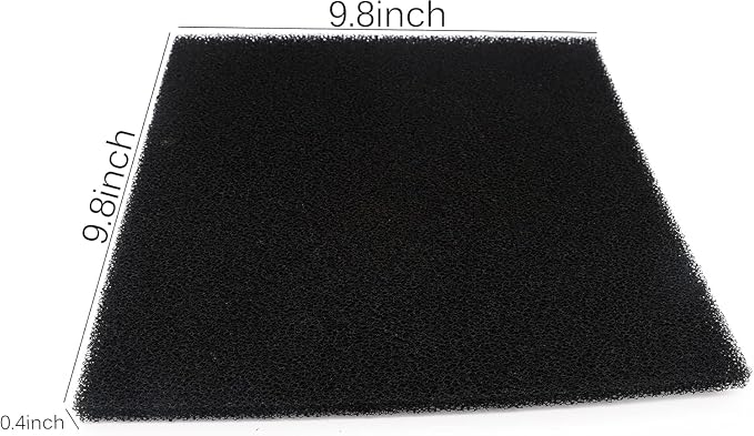Cut to Fit Activated Carbon Media Pad, Pre Filter Carbon Sponge