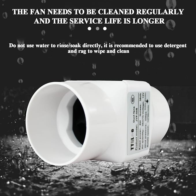 18W 12V Duct Extractor Fan 2” 50mm