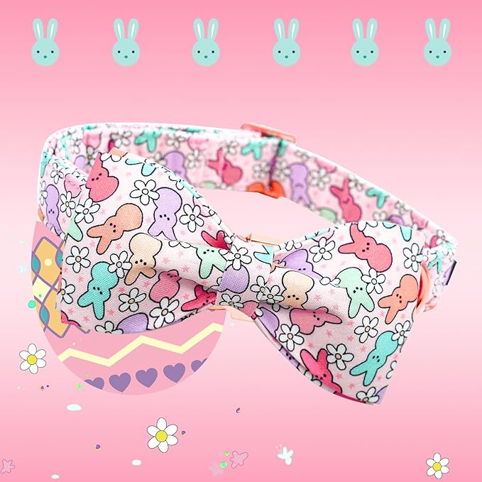Lionheart Glory Easter Day Dog Collar with Bowtie for Large Dogs